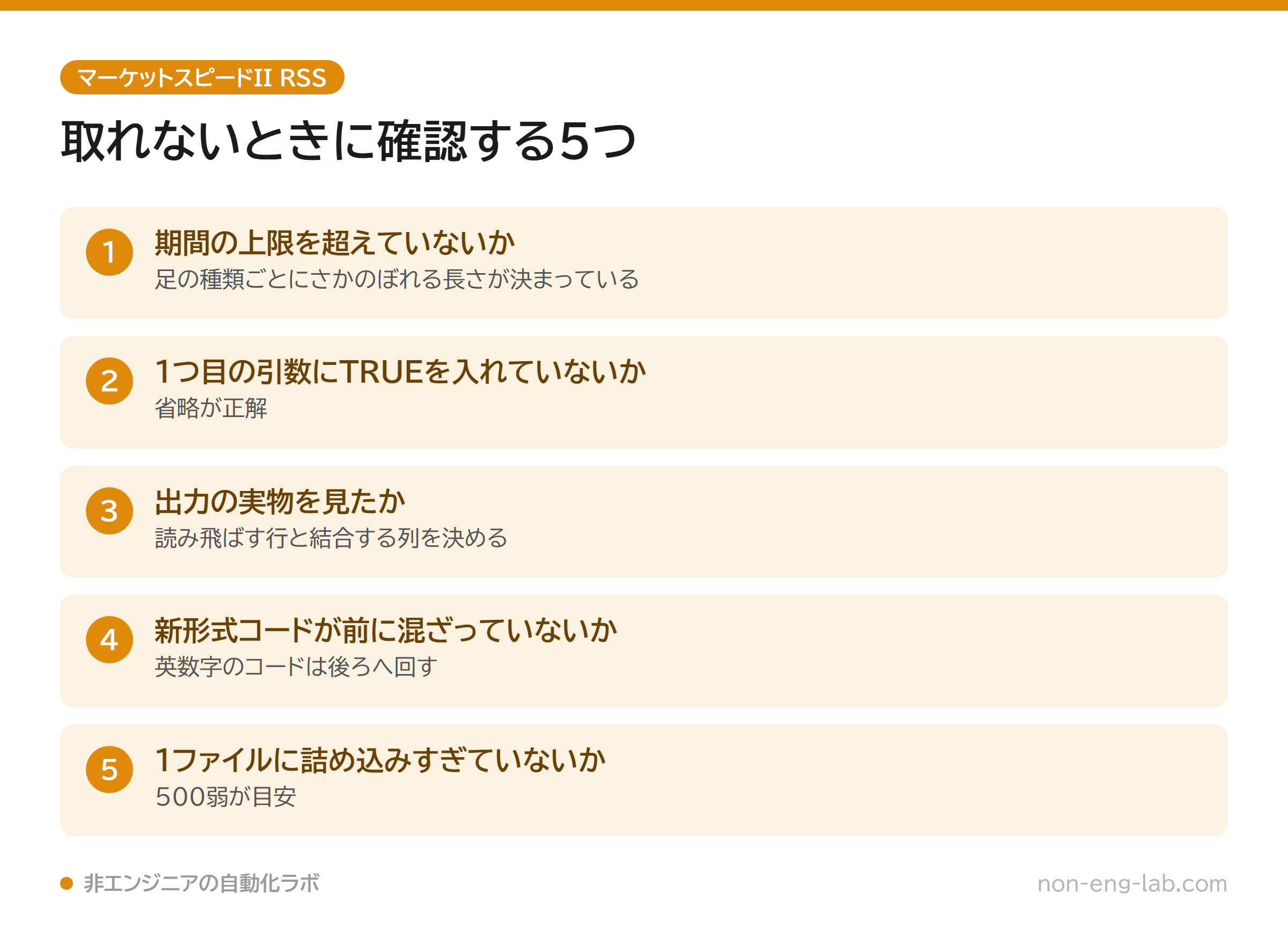 過去の株価が取れないときの確認手順5項目